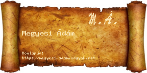 Megyesi Ádám névjegykártya